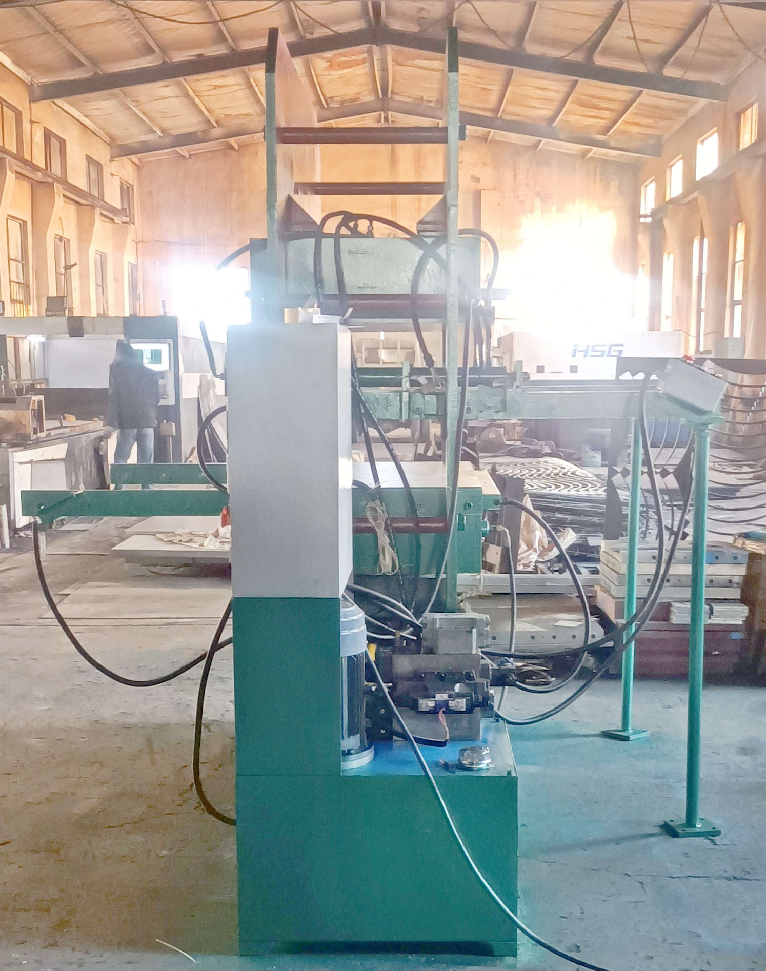 160噸框式雙層推拉模平板硫化機(jī)